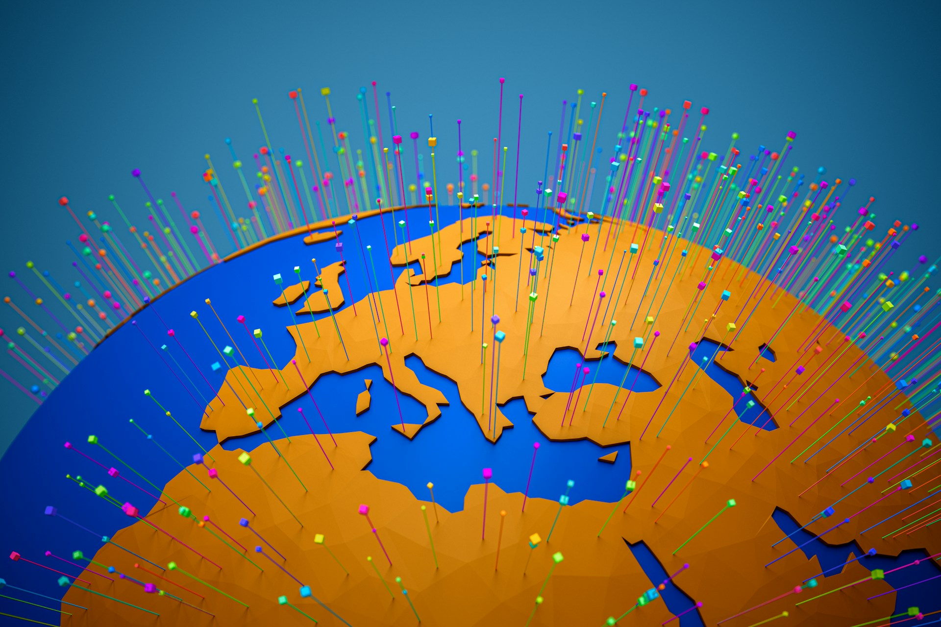 Geolocation map showing IP-based location detection