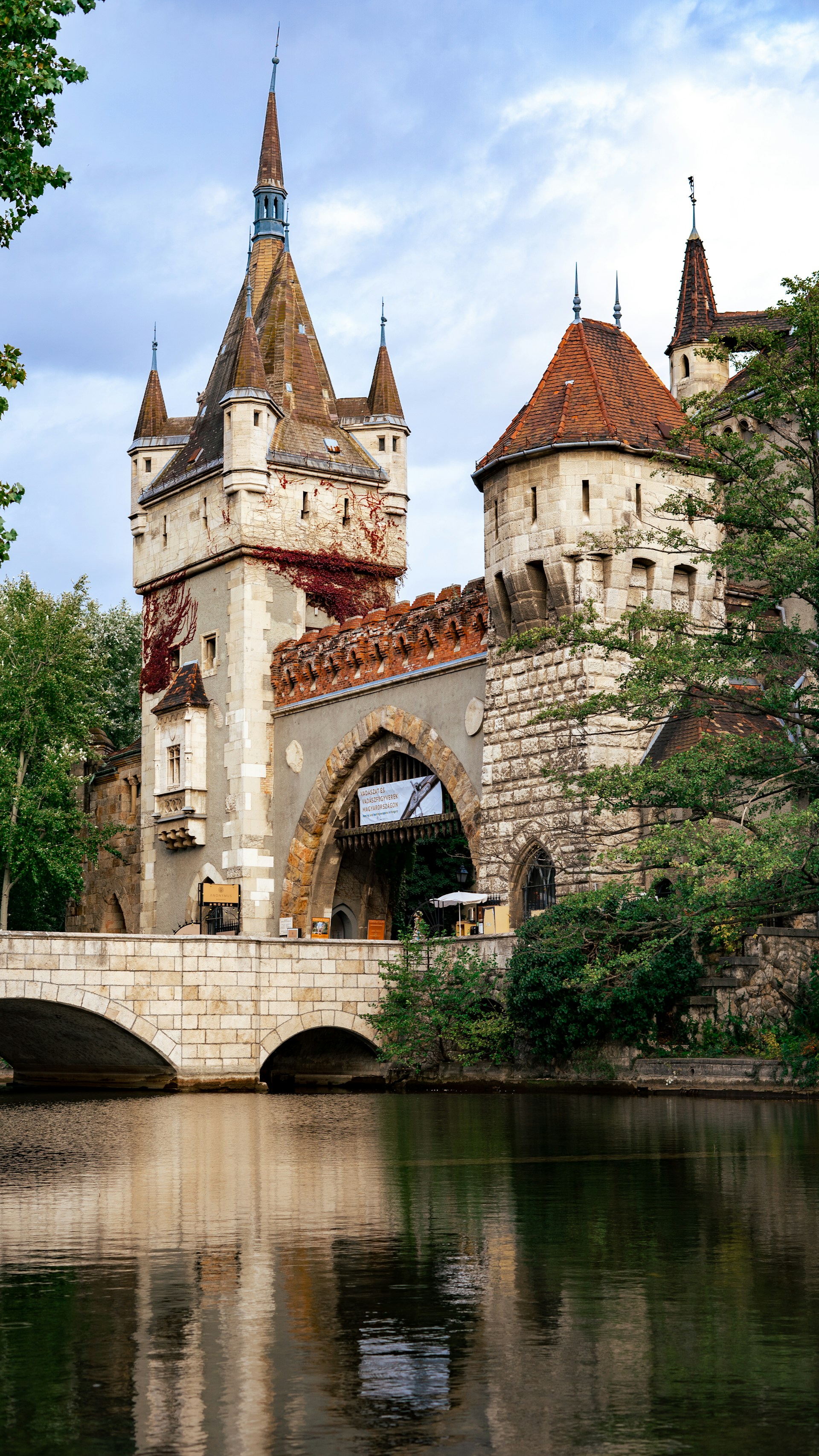 A majestic castle with a guarded entrance and moat, representing secure access control